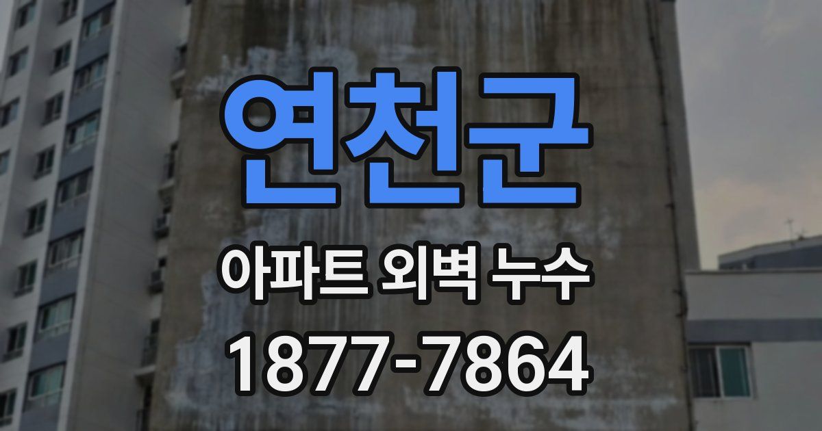 연천군 아파트 외벽 누수