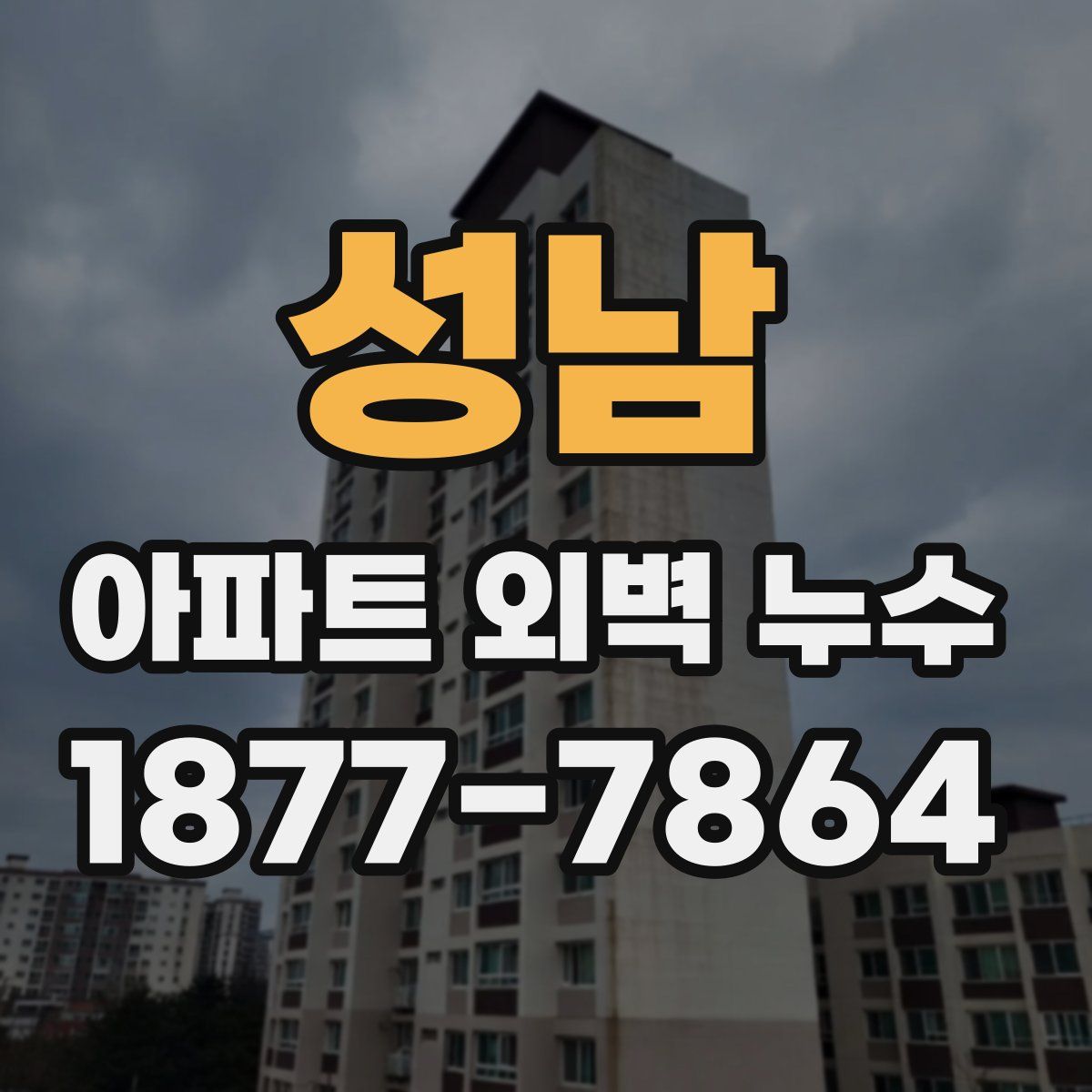 성남 아파트 외벽 누수