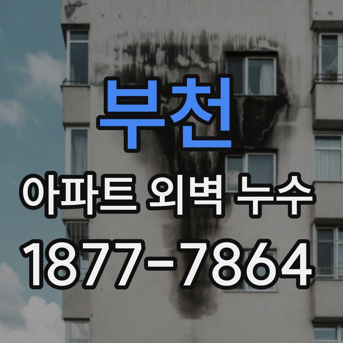 부천 아파트 외벽 누수