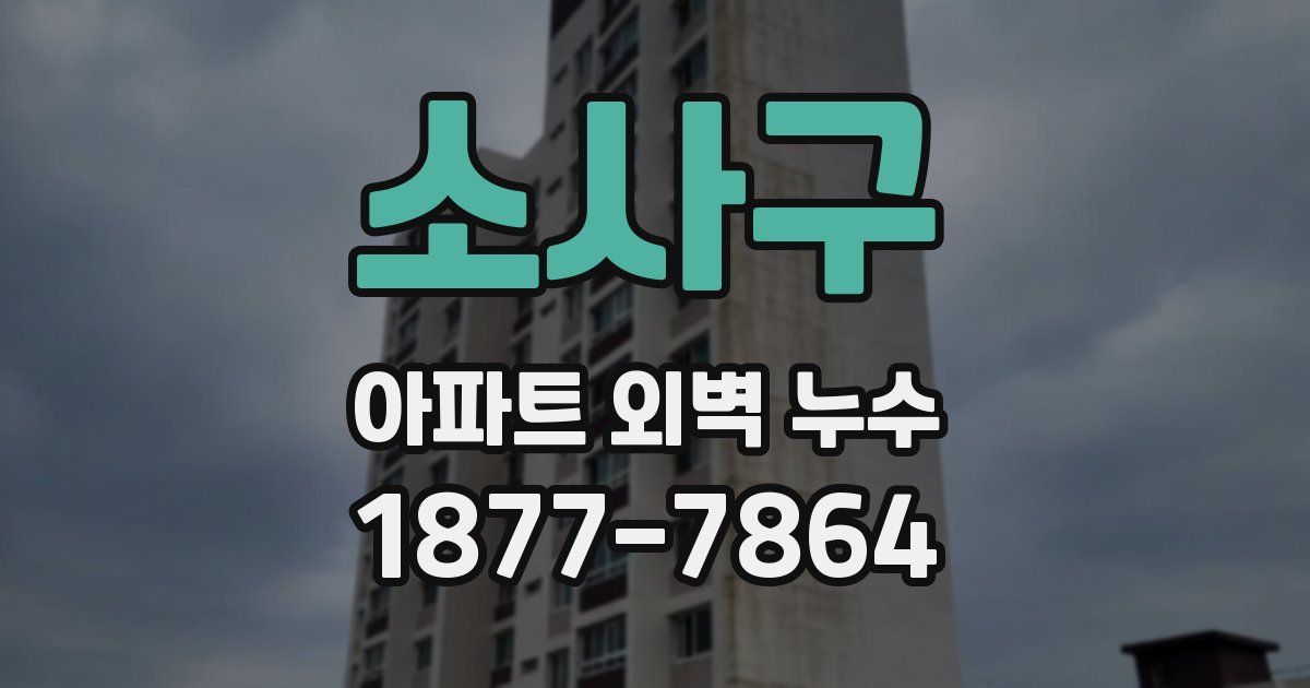 소사구 아파트 외벽 누수