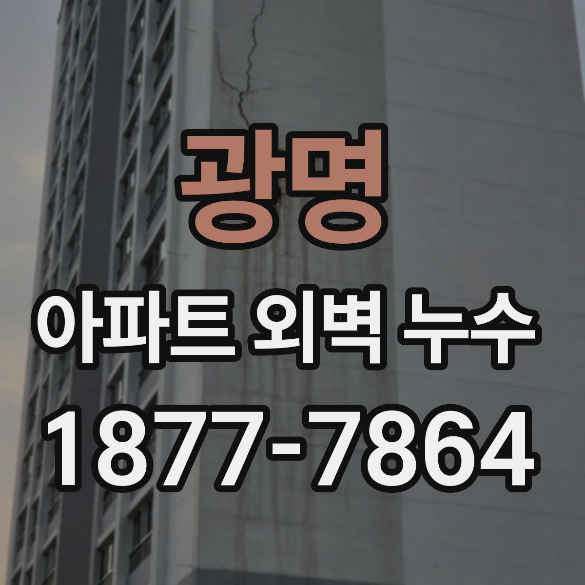 광명 아파트 외벽 누수