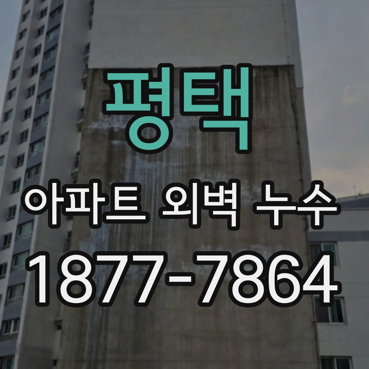 평택 아파트 외벽 누수