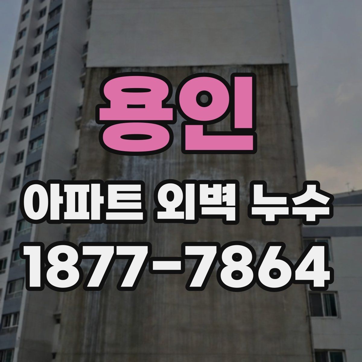 용인 아파트 외벽 누수 장기 방치를 피해야 하는 이유