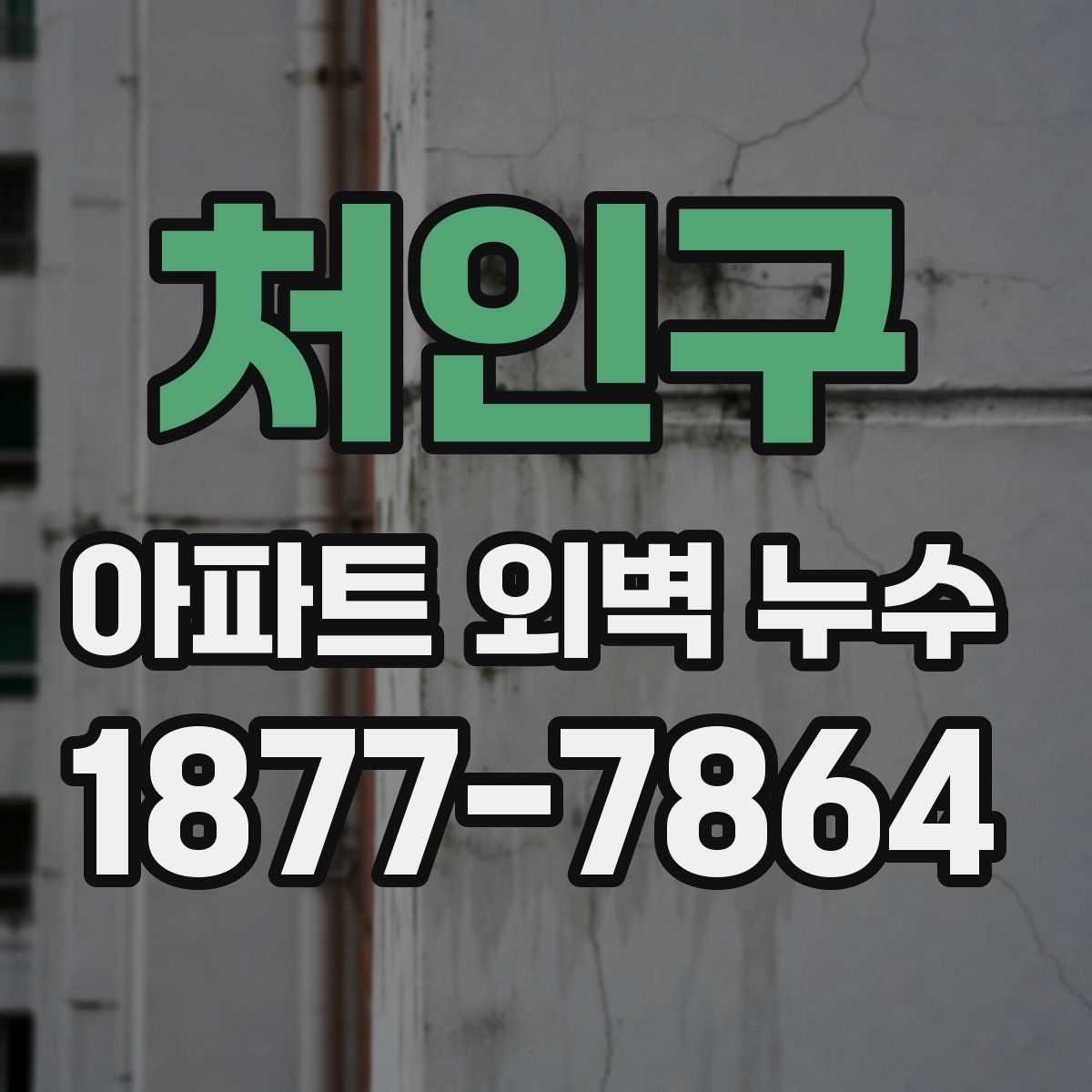 처인구 아파트 외벽 누수