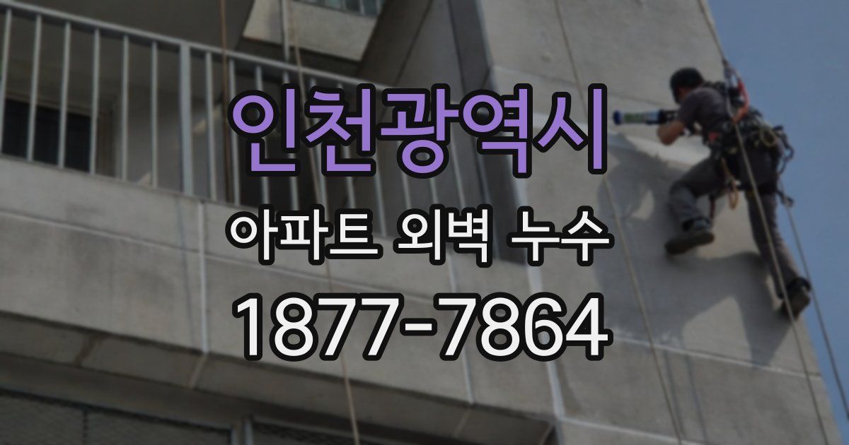 인천광역시 아파트 외벽 누수