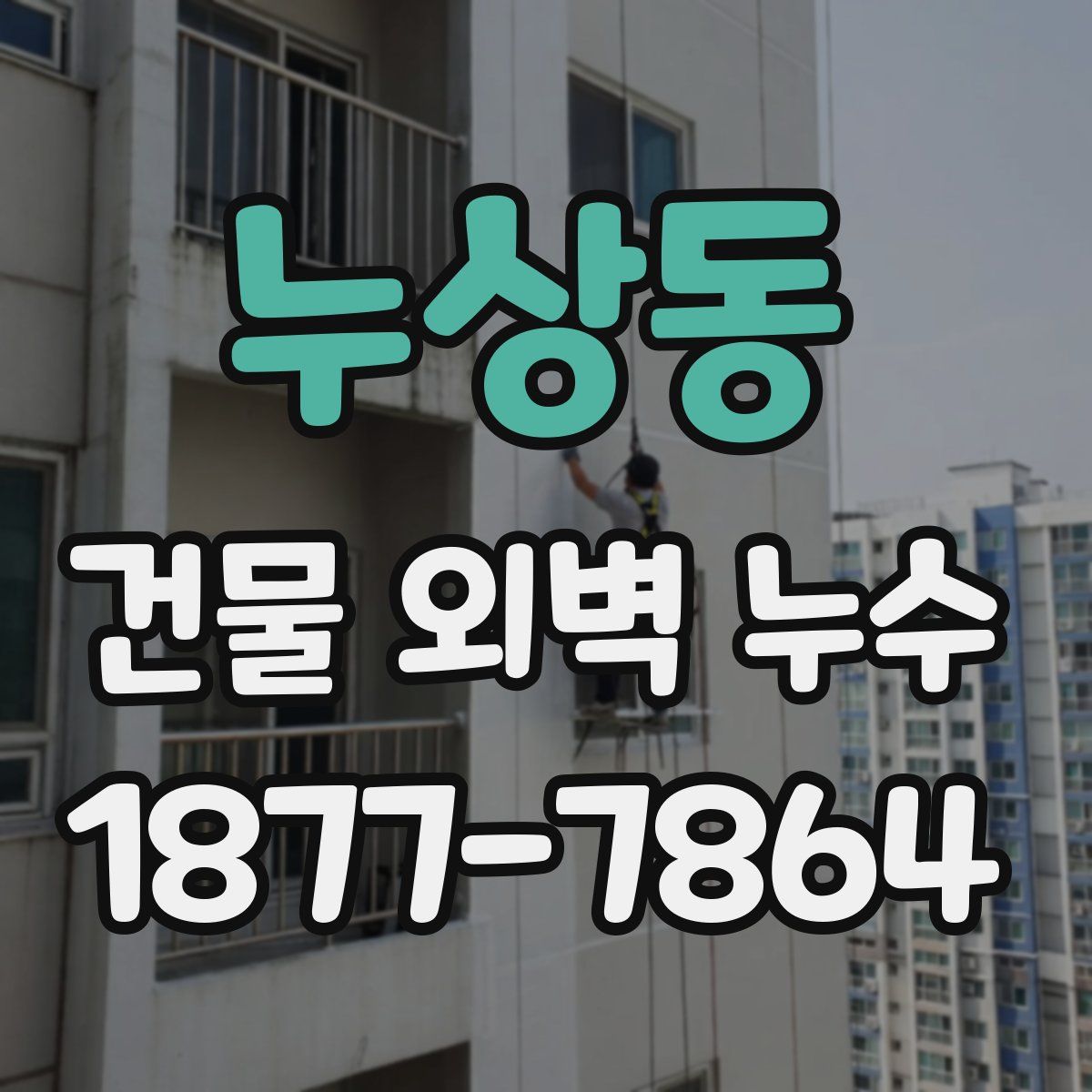 누상동 건물 외벽 누수