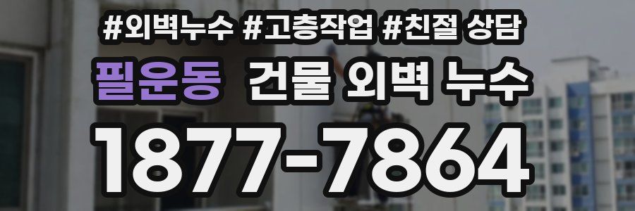 필운동 건물 외벽 누수