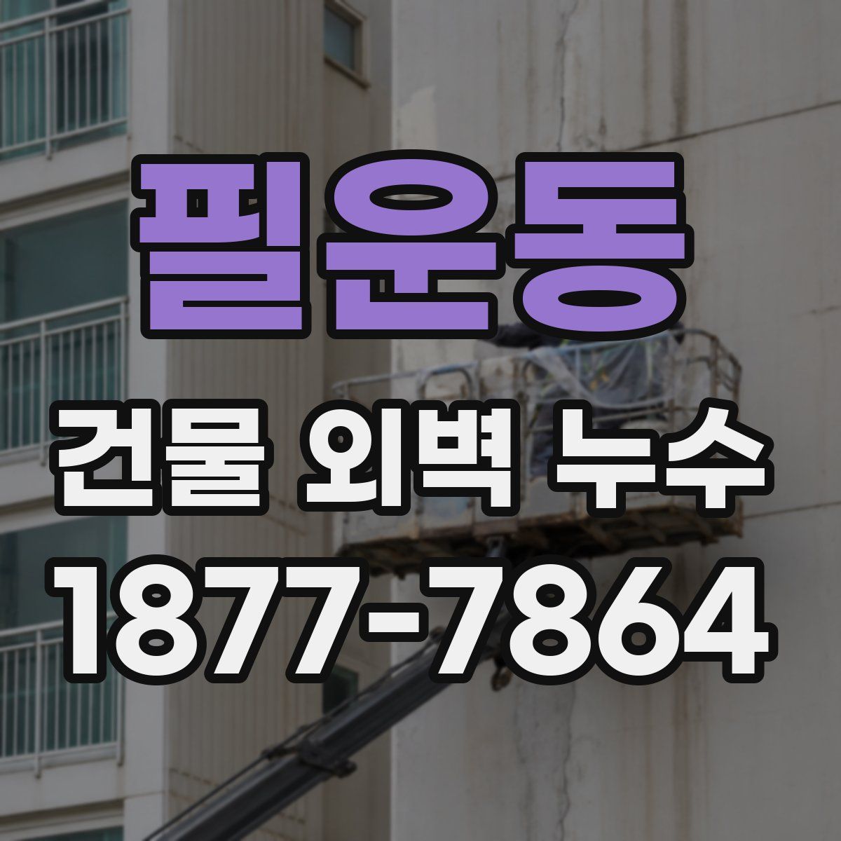 필운동 건물 외벽 누수
