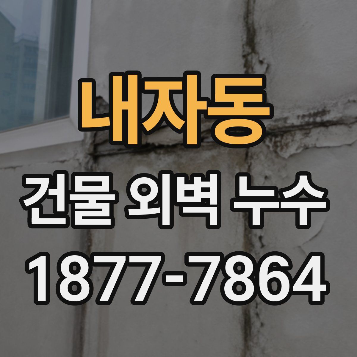 내자동 건물 외벽 누수