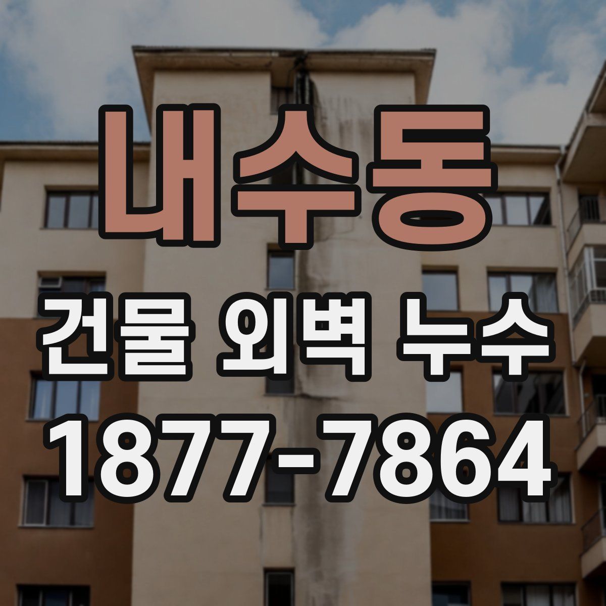 내수동 건물 외벽 누수