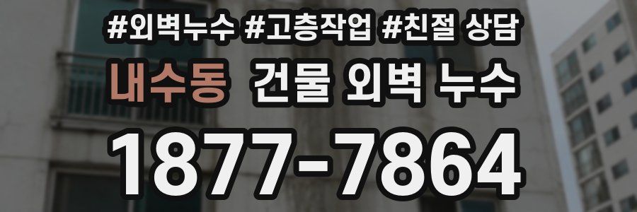 내수동 건물 외벽 누수