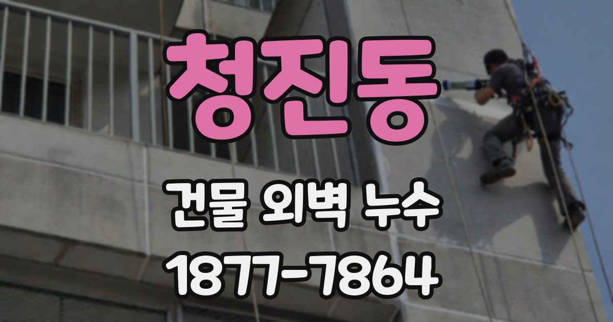 청진동 건물 외벽 누수