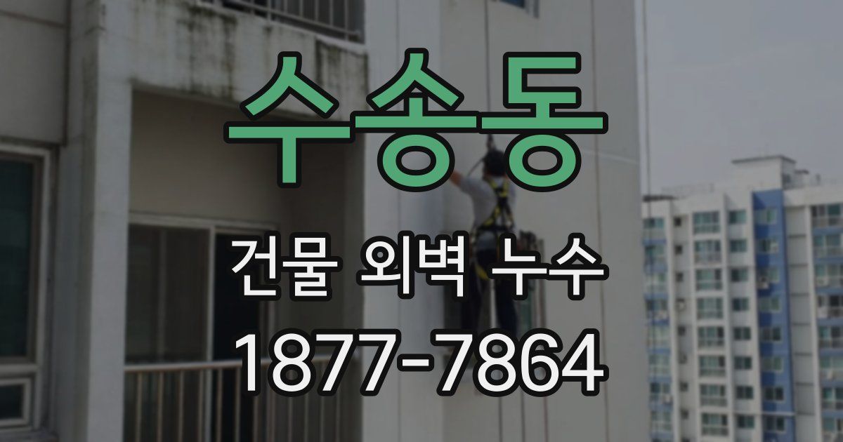 수송동 건물 외벽 누수