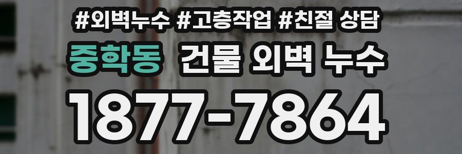 중학동 건물 외벽 누수