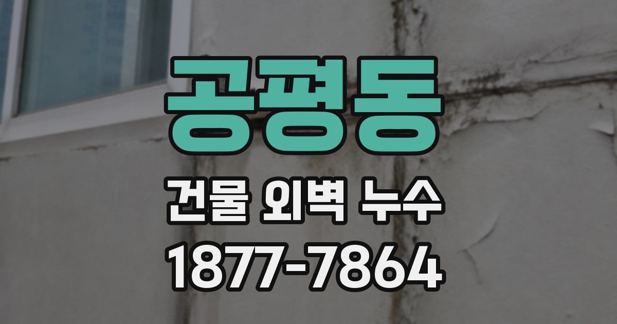 공평동 건물 외벽 누수