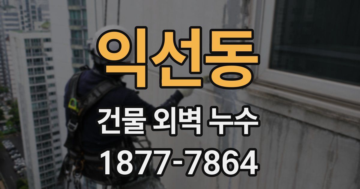 익선동 건물 외벽 누수