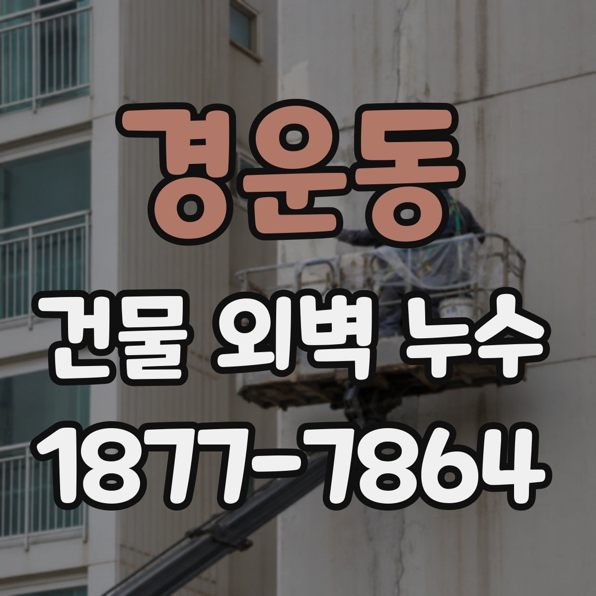 경운동 건물 외벽 누수