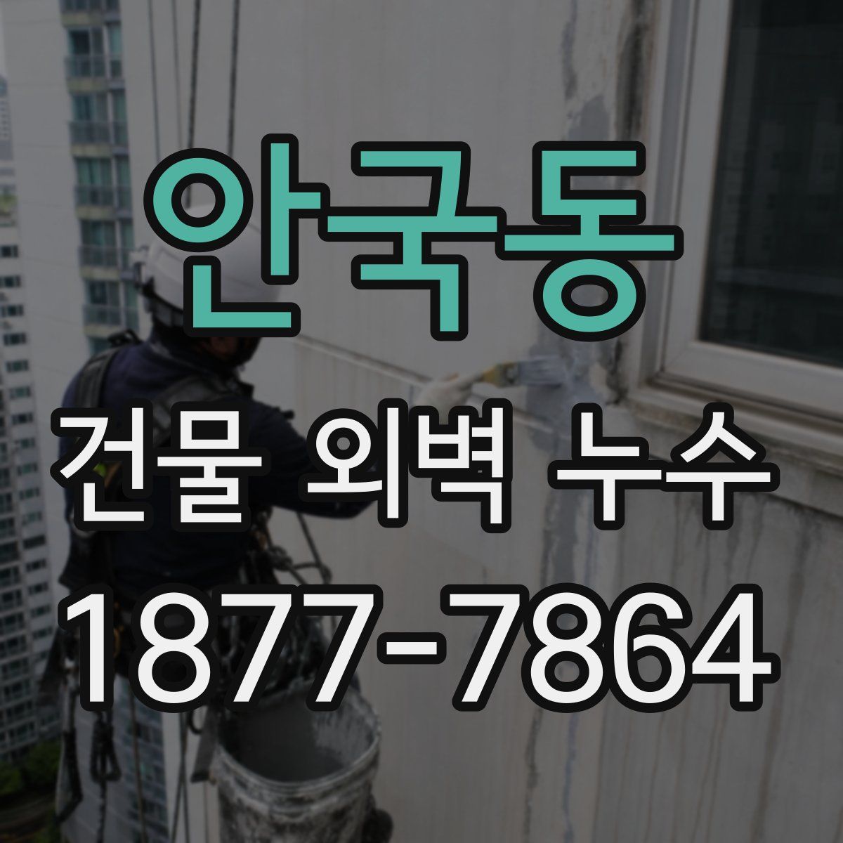 안국동 건물 외벽 누수