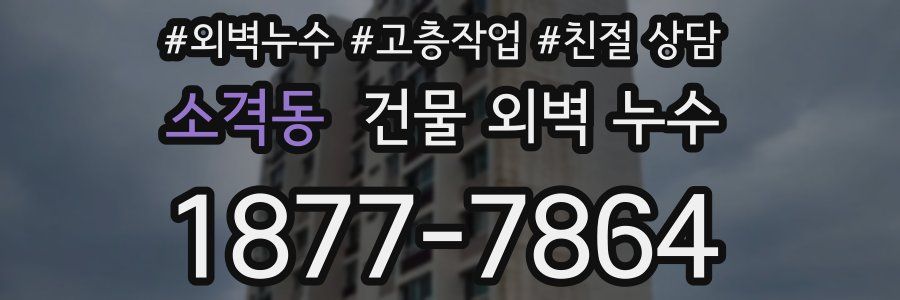 소격동 건물 외벽 누수
