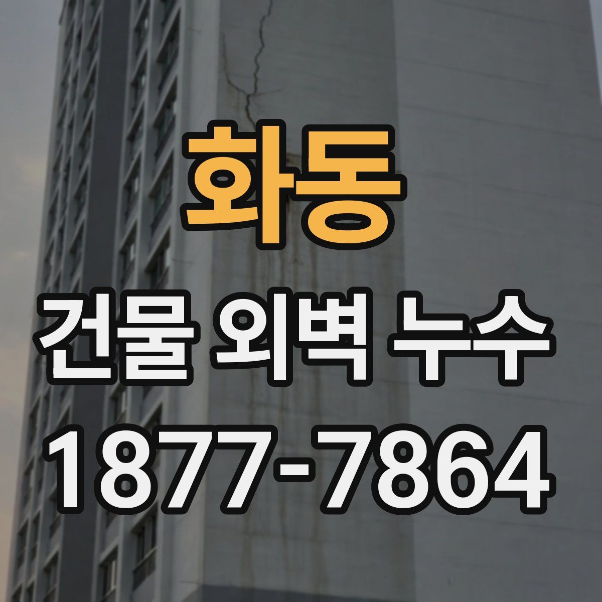 화동 건물 외벽 누수