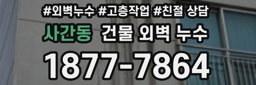 사간동 건물 외벽 누수
