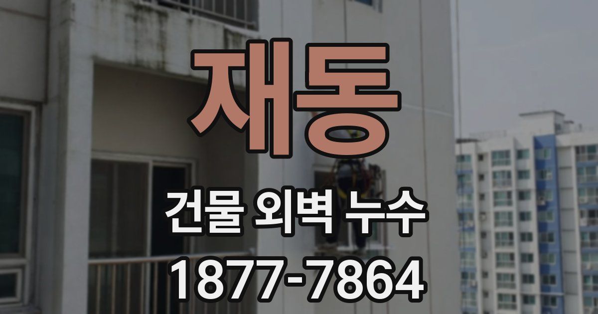 재동 건물 외벽 누수