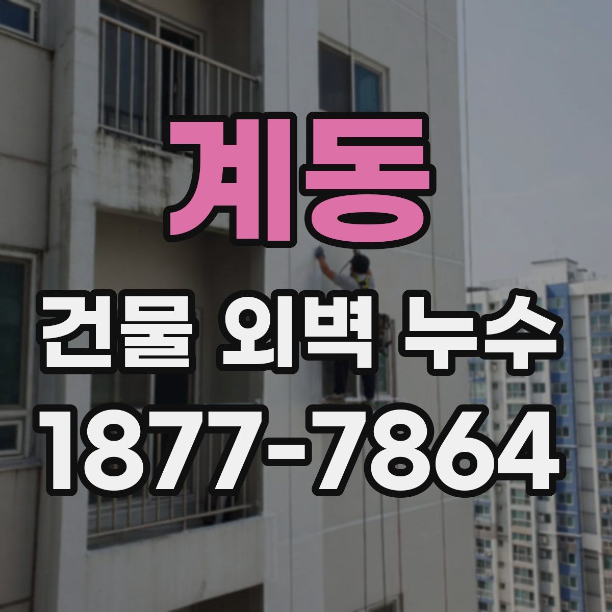 계동 건물 외벽 누수