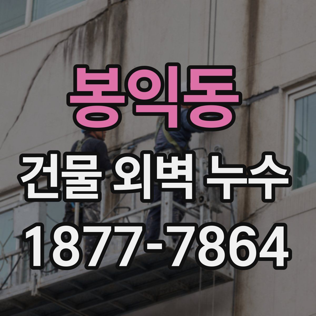 봉익동 건물 외벽 누수