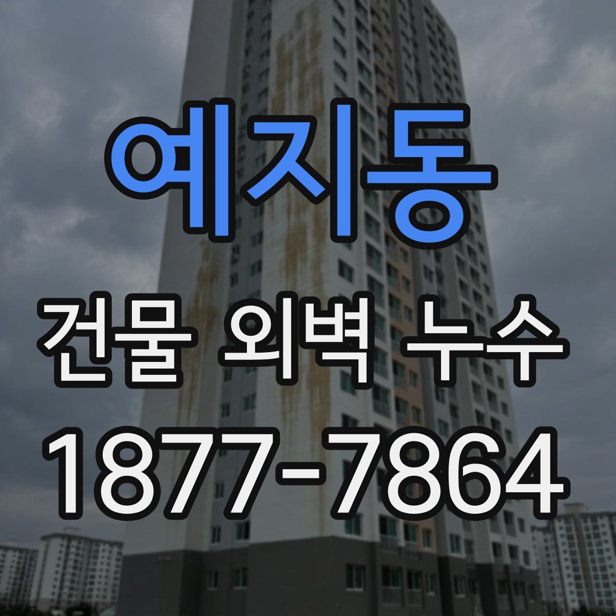 예지동 건물 외벽 누수