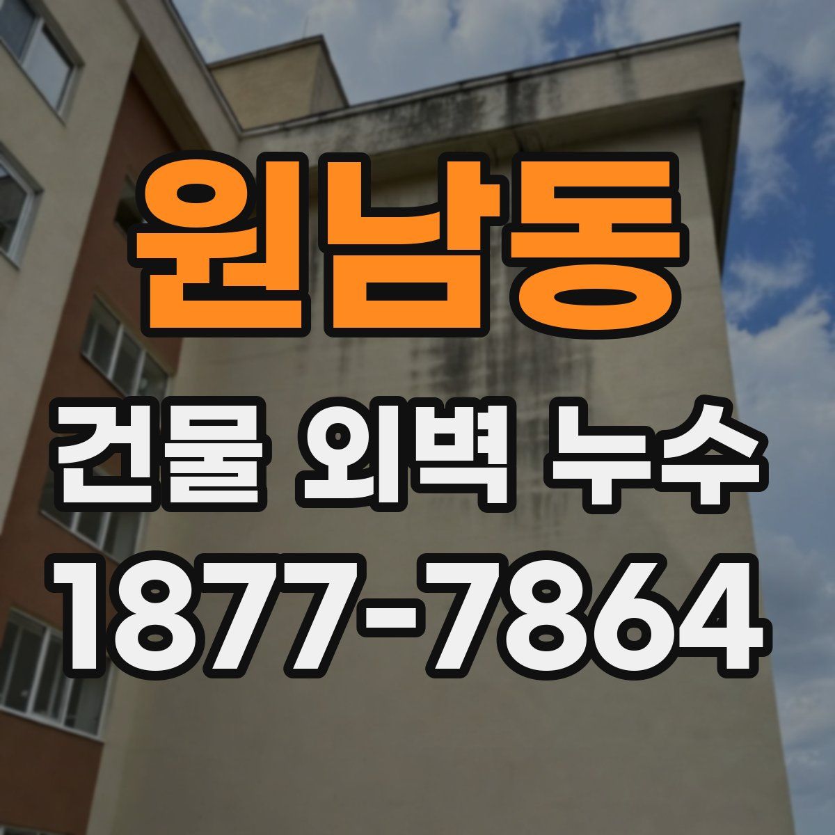 원남동 건물 외벽 누수
