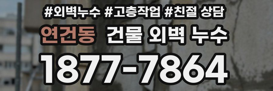 연건동 건물 외벽 누수