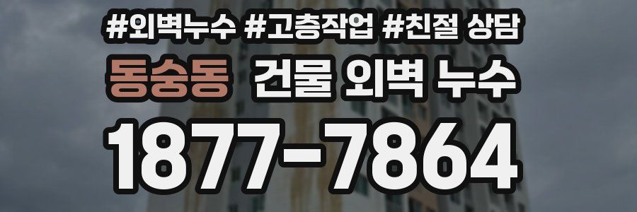 동숭동 건물 외벽 누수