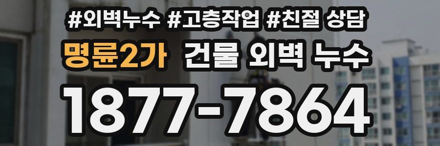 명륜2가 건물 외벽 누수