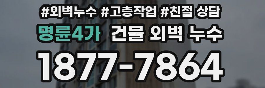 명륜4가 건물 외벽 누수