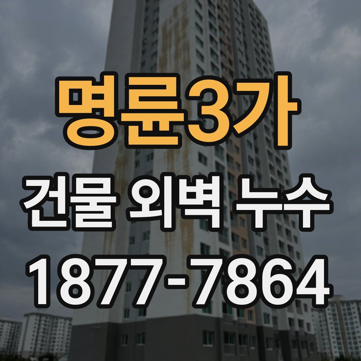 명륜3가 건물 외벽 누수