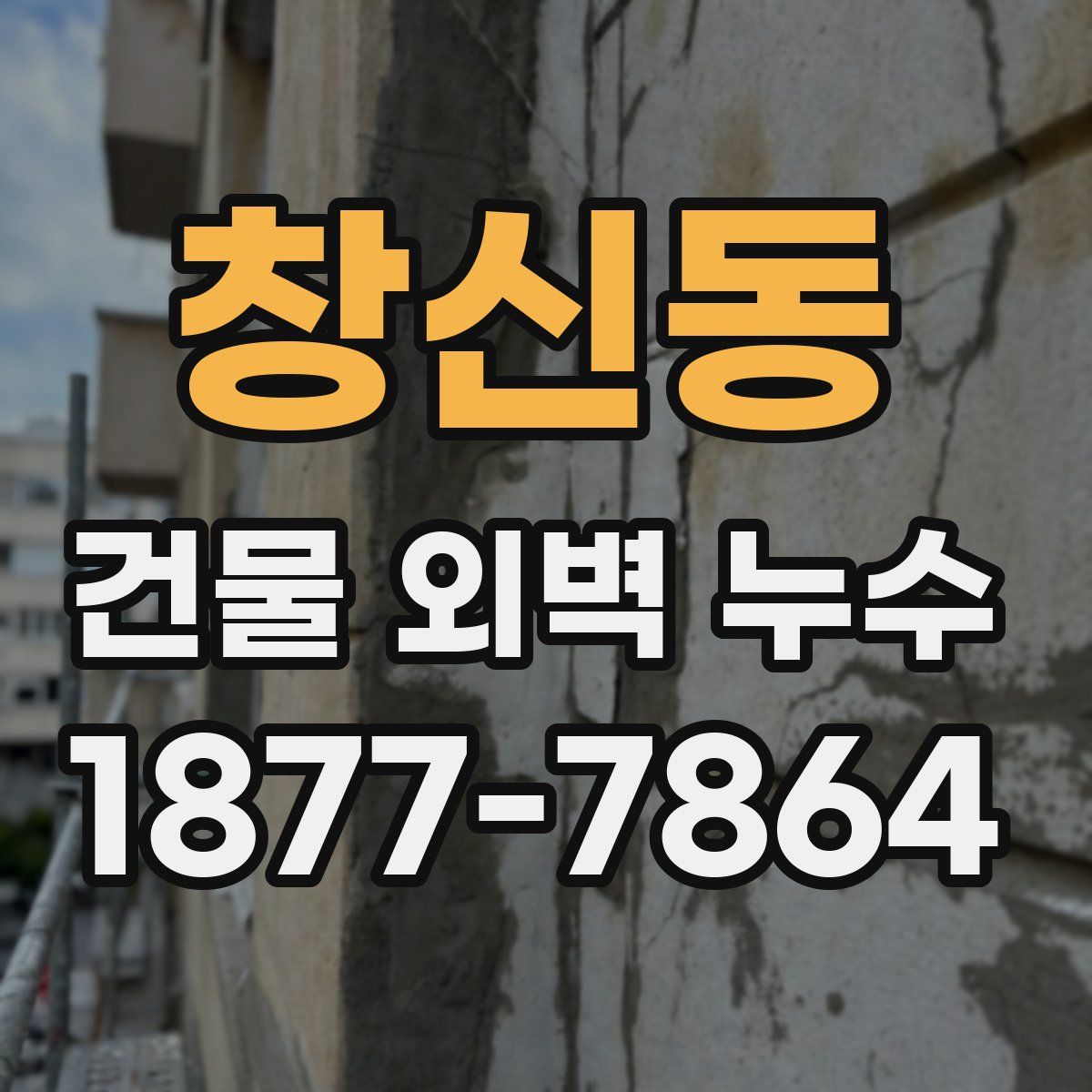 창신동 건물 외벽 누수