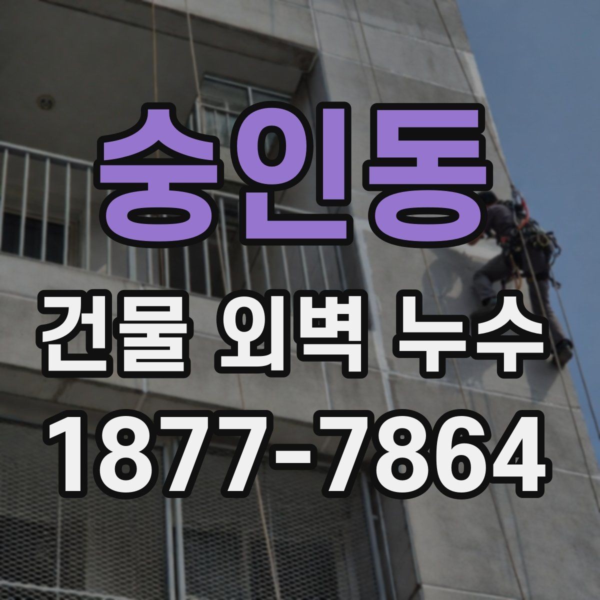 숭인동 건물 외벽 누수 보수 견적 볼 때 체크할 항목