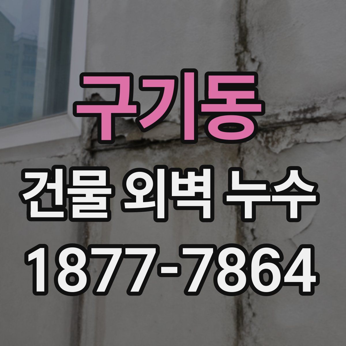 구기동 건물 외벽 누수