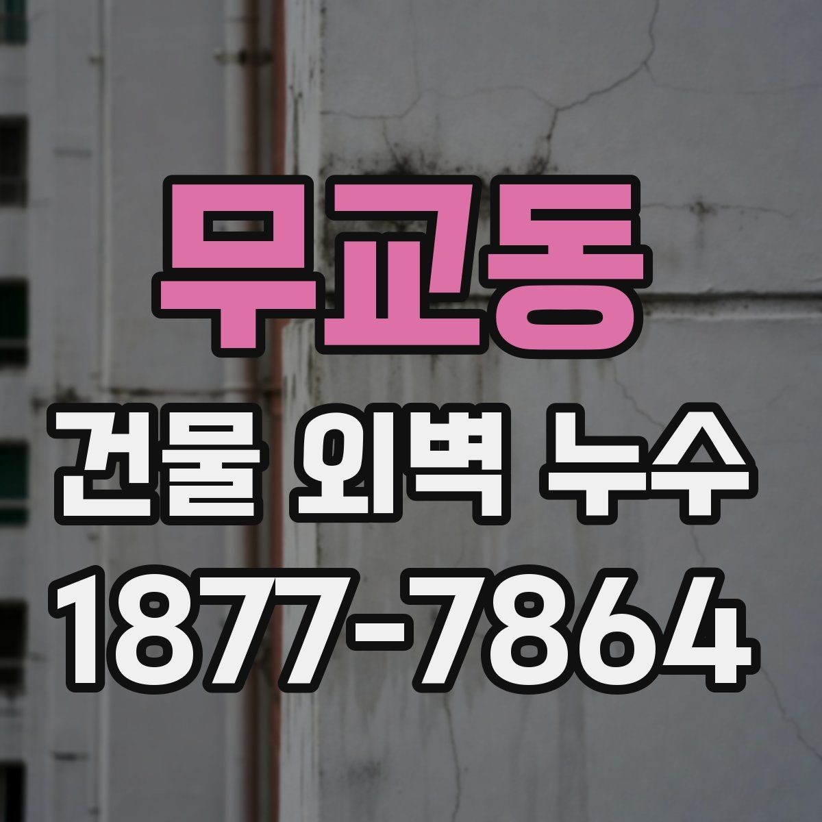 무교동 건물 외벽 누수 공사 전 체크사항