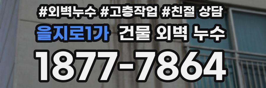 을지로1가 건물 외벽 누수