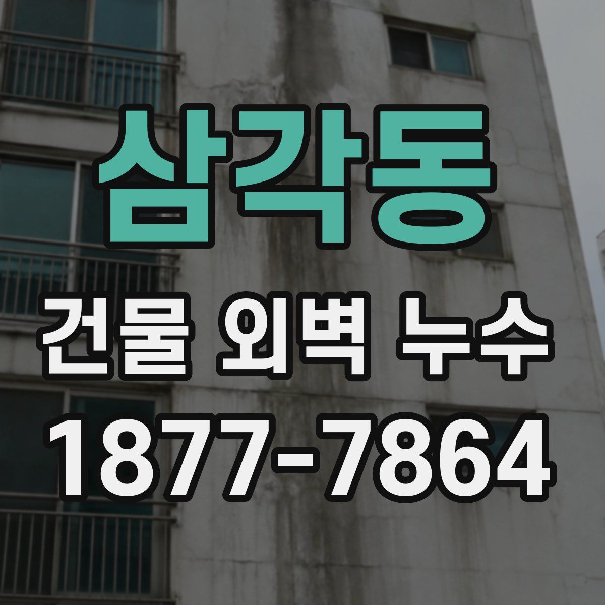 삼각동 건물 외벽 누수