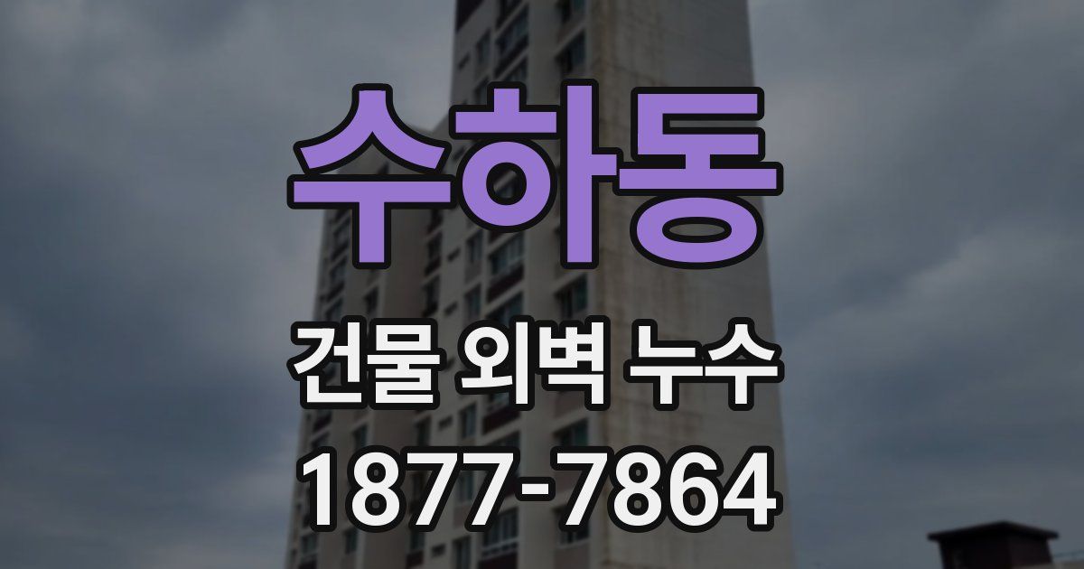 수하동 건물 외벽 누수
