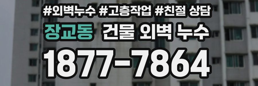 장교동 건물 외벽 누수