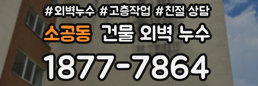 소공동 건물 외벽 누수