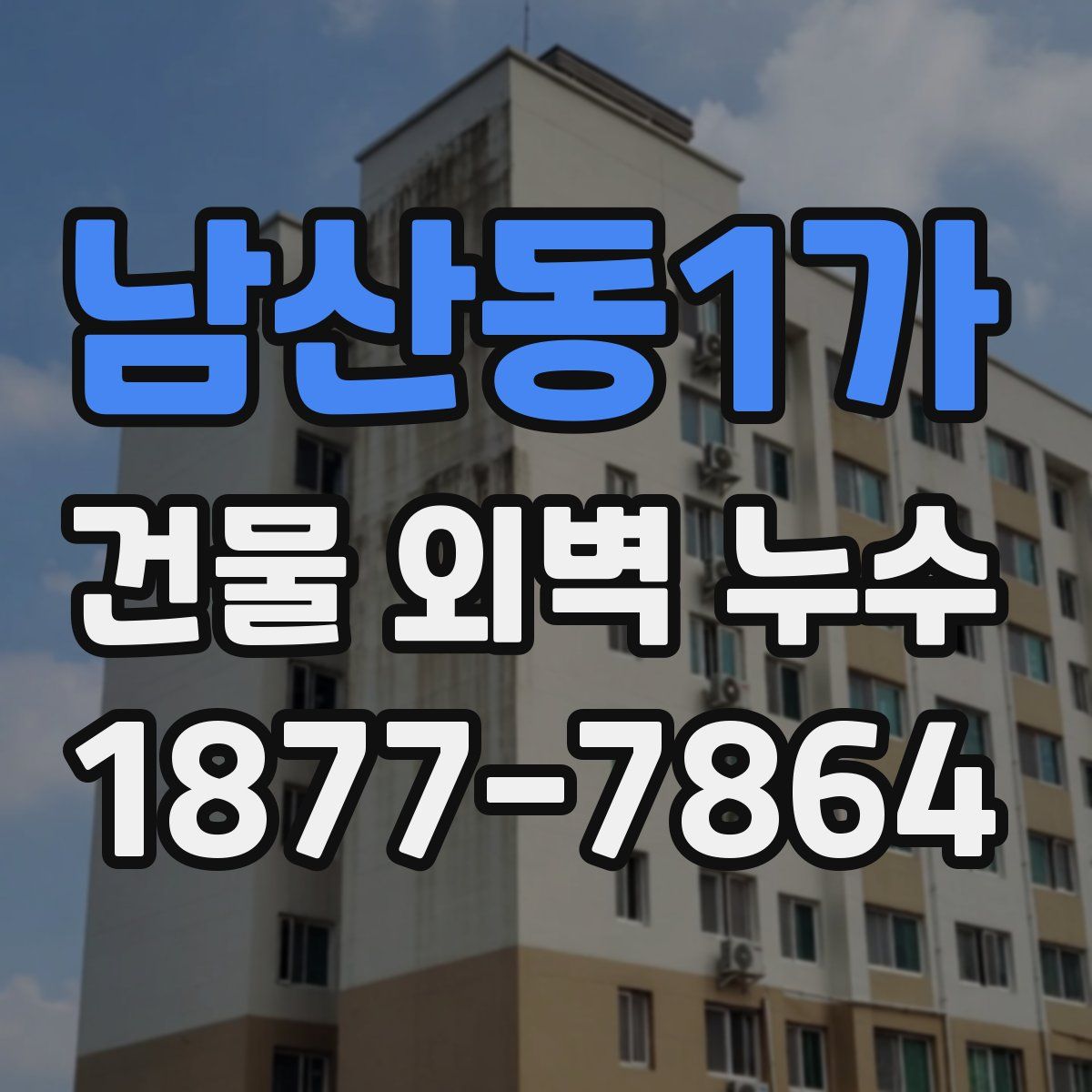 남산동1가 건물 외벽 누수