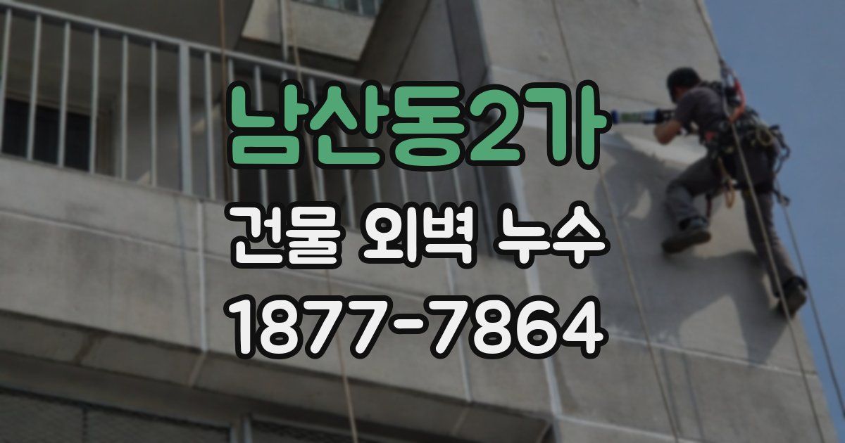남산동2가 건물 외벽 누수