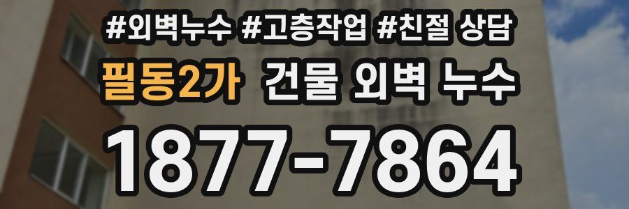 필동2가 건물 외벽 누수
