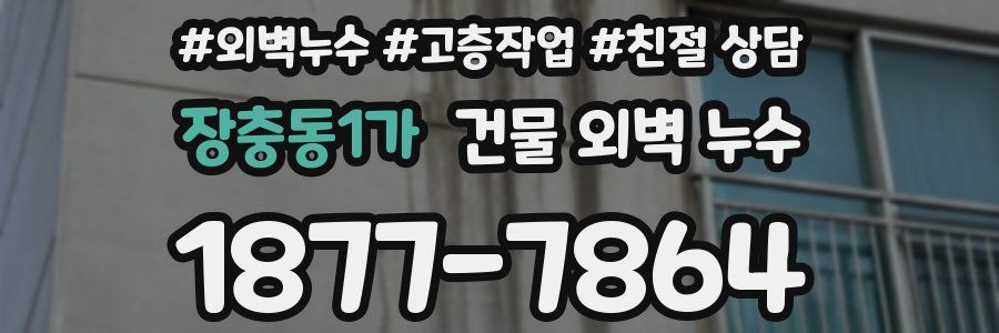장충동1가 건물 외벽 누수
