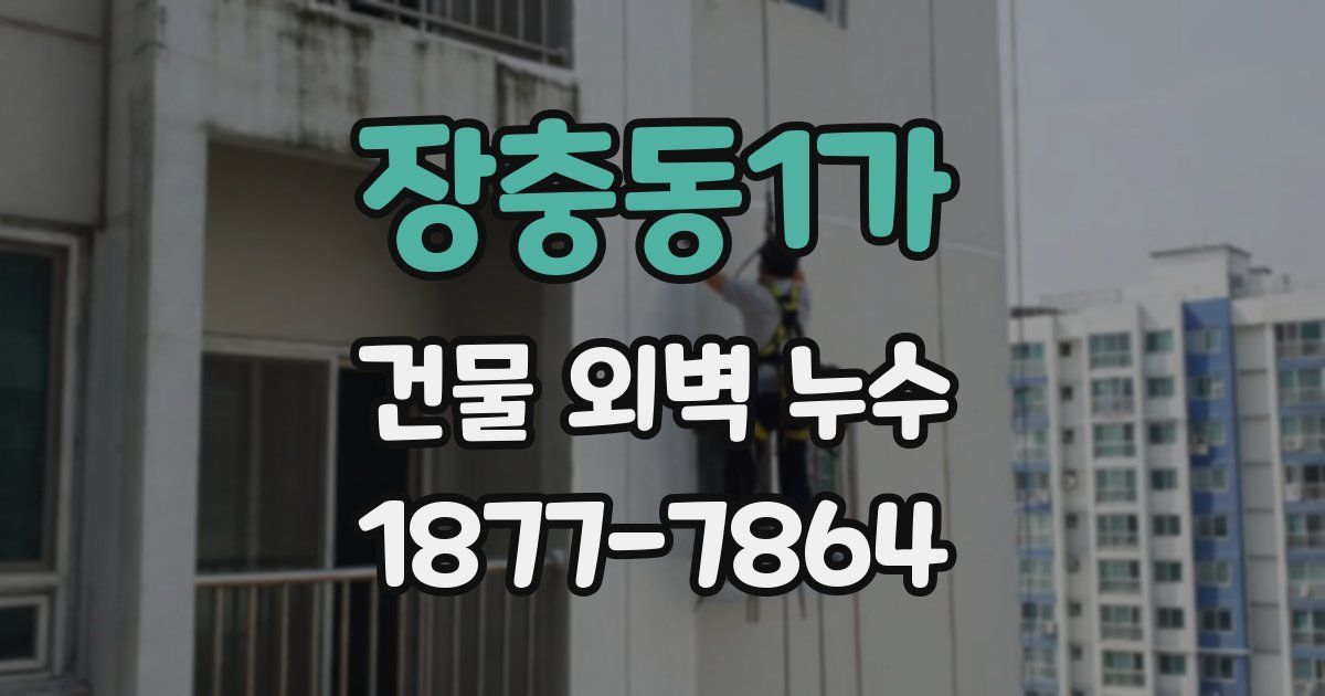 장충동1가 건물 외벽 누수