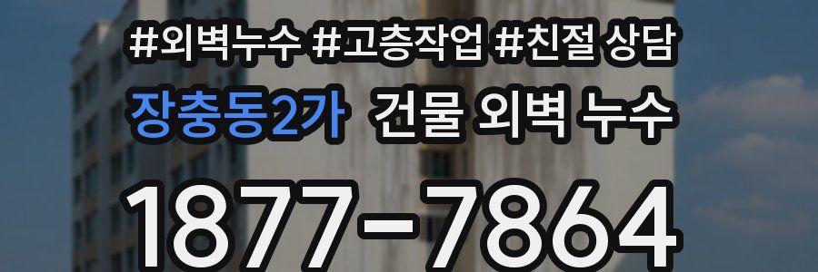 장충동2가 건물 외벽 누수